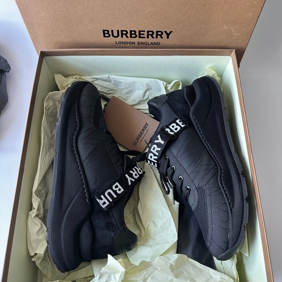 Burberry Ronnie Lace Up Logo Strap Sneaker - Picture 2 of 8
